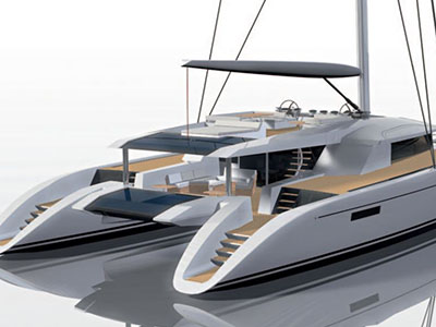 Custom Sail Catamaran for Sale  Berret-Racoupeau 100 Custom  